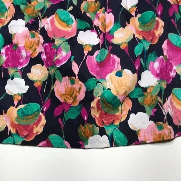 J. Crew | Tulip Floral Print A-Line Gathered Stretch Front Pockets Size Size 2 - Picture 5 of 6